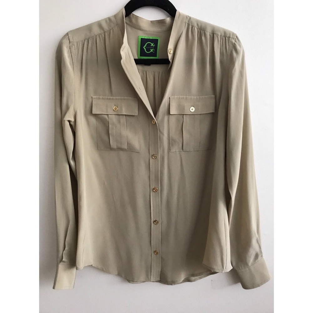 C. Wonder Tan Silk Blouse